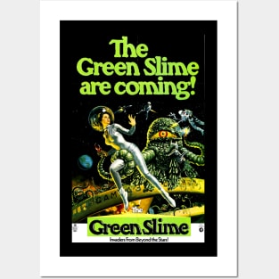 Classic Science Fiction Movie Poster - Green Slime Posters and Art